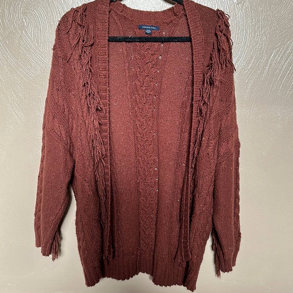 Fringe American eagle cardigan